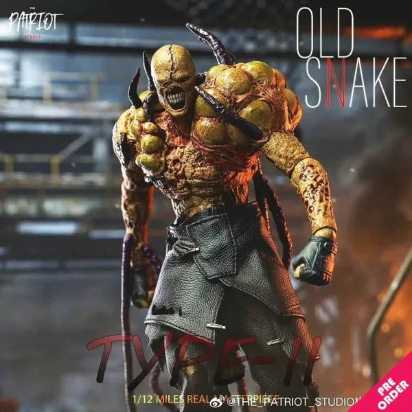 The Patriot Studio PA020B 1/12th scale Old Snake Second Form (Type-II Black Leather Jacket For The Lower Body)