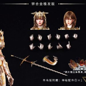 Damtoys FSDE-01B 1/6th scale Deity Erosion Series Hwit ole-Phoeleo Action Figure Zinc Alloy Rooted Hair Ver. - Image 3
