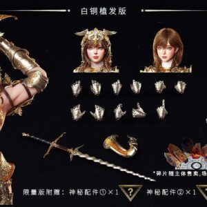 Damtoys FSDE-01B 1/6th scale Deity Erosion Series Hwit ole-Phoeleo Action Figure Zinc Alloy Rooted Hair Ver. - Image 4