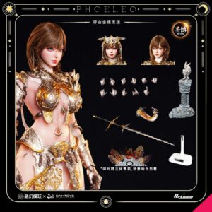 Damtoys FSDE-01B 1/6th scale Deity Erosion Series Hwit ole-Phoeleo Action Figure Zinc Alloy Rooted Hair Ver. - Image 10