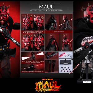 Hot Toys TMS187 1/6th scale Star Wars: Maul - Shadow Lord - Maul Collectible Figure - Image 20