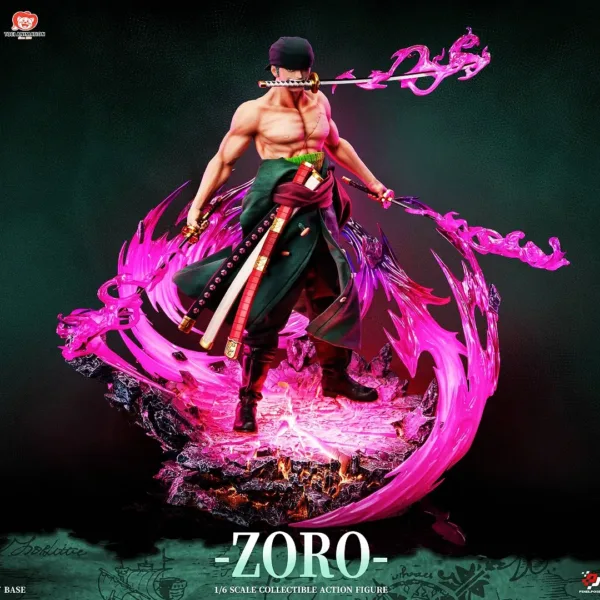 Pixel Poses 1/6th Scale One Piece Roronoa Zoro Platinum Silicone Action Figure (DX Version)