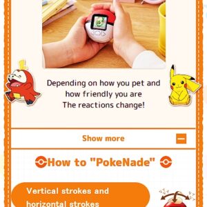 TAKARA TOMY Pokemon Poke Nade Friends Pokeball Pokenade Virtual Pet - Image 2
