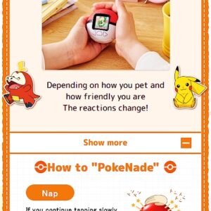 TAKARA TOMY Pokemon Poke Nade Friends Pokeball Pokenade Virtual Pet - Image 4