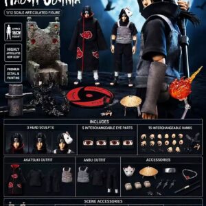 Unique Art Studio 1/12th scale Naruto Shippuden Uchiha Itachi Playable Version - Image 6