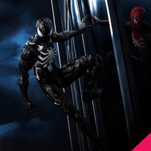 ThreeZero 3Z09660W0 Marvel's Spider-Man 2: DLX Spider-Man Symbiote Suit (Peter Parker) Standard Edition