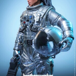 Hot Toys AMC041 Brothersfree x Hot Toys 1/6th scale Space Worker Baby (Brothersfree 25th Silver Galaxy Version) Collectible Figure - Image 10