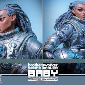 Hot Toys AMC041 Brothersfree x Hot Toys 1/6th scale Space Worker Baby (Brothersfree 25th Silver Galaxy Version) Collectible Figure - Image 15