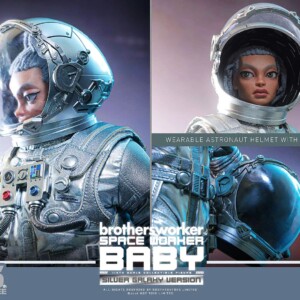 Hot Toys AMC041 Brothersfree x Hot Toys 1/6th scale Space Worker Baby (Brothersfree 25th Silver Galaxy Version) Collectible Figure - Image 16