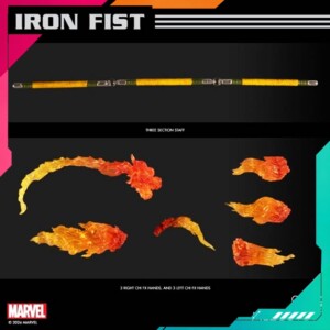 Mezco MEZ77500 One:12 Collective Marvel Iron Fist Action Figure - Image 7