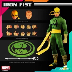 Mezco MEZ77500 One:12 Collective Marvel Iron Fist Action Figure - Image 8