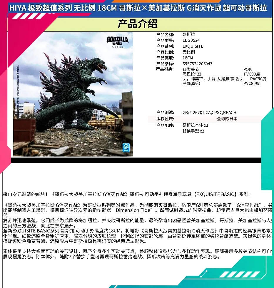 Hiya Toys EBG0524 Godzilla X Megagiras G Annihilation Action Figure (China) - Image 7